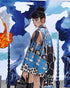 Graphic Pattern Kimono Jacket